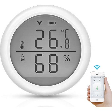 Trade Shop - TERMOMETRO SMART WIFI SENSORE TEMPERATUR HIMITA APP IFTT SMART LIFE ALEXA GOOGLE - (1/5)