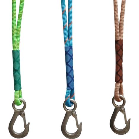 Attacco per altalena da albero - 2 pezzi - 60 cm - amaca - corda di sospensione - regolabile - sedia sospesa - cinghia con moschettone - altalena da albero - sospensione