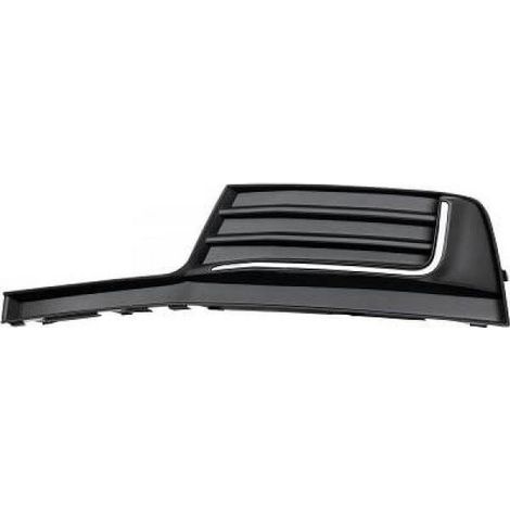 Grille de pare-choc avant gauche noire et chromée Audi A3 et A3 Sportback 8V phase 2 2016-2020