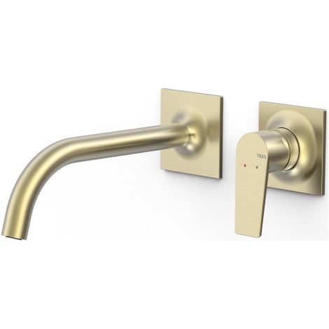 Pièce apparente pour élément encastré de lavabo Project Cava doré - TRES 22130002CA