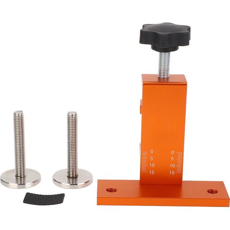[JAMAIS UTILISÉ]Gabarit de montage pour porte d'armoire en alliage d'aluminium, compatible avec les plaques de 7 à 37 mm. (1/5)