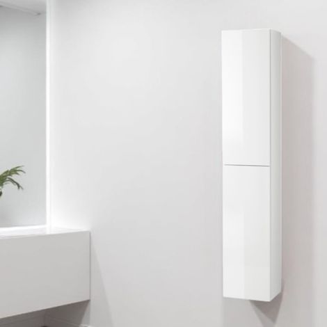 Colonna bagno sospesa 160 h cm reversibile GIGLIO finitura Bianco Lucido (1/5)