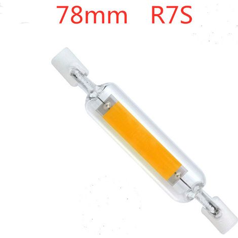Lampe LED multicolore fine LED Slim Line avec culot R7s Retrofit, 5 W   lumière blanche chaude claire de 2900 K (1/3)