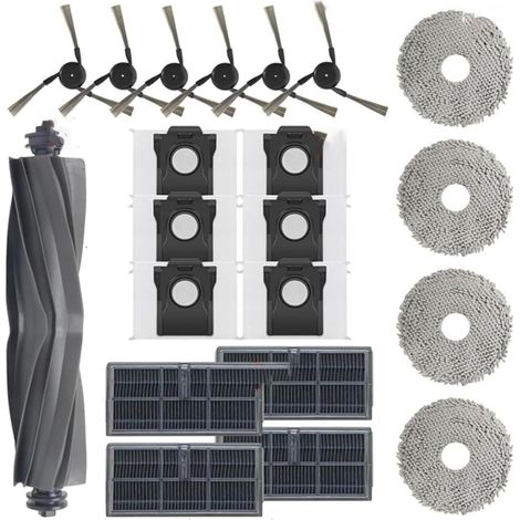 Kompatibel mit X40 Ultra Complete / L40Ultra Saugrobotern: Ersatzteile for Haupt- und Seitenbürste, HEPA-Filterbeutel (1/5)