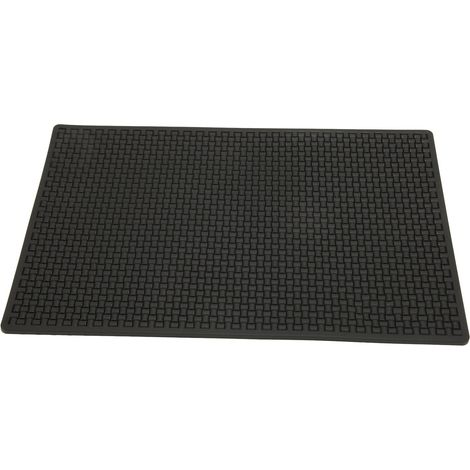 Tapis Anti-Dérapant Silicone Flexible Imperméable pour Salon de Coiffure - Organiseur pour Coupe-Cheveux, Tondeuse, Brosse et Ciseaux (Accessoires de Barber)