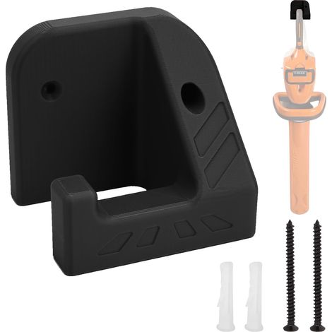 Support pour taille-haie sans fil HSA - Support pour accessoires - Support mural pour tronçonneuse - Noir (1/5)