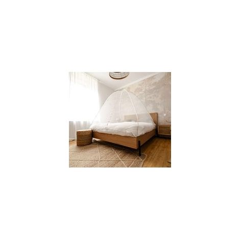 Moustiquaire lit & jardin dôme pop up fermeture zippée 150 x 200 cm