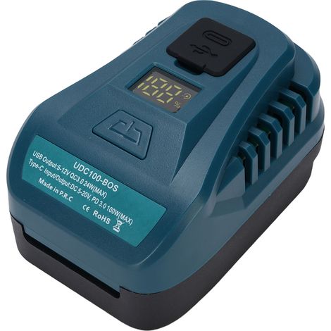 Convertisseur de chargeur rapide 100W, charge bidirectionnelle pour BAT609 BAT611 BAT612 BAT618 BAT619 BAT620, batterie Li 18V, téléphone et tablette (1/5)