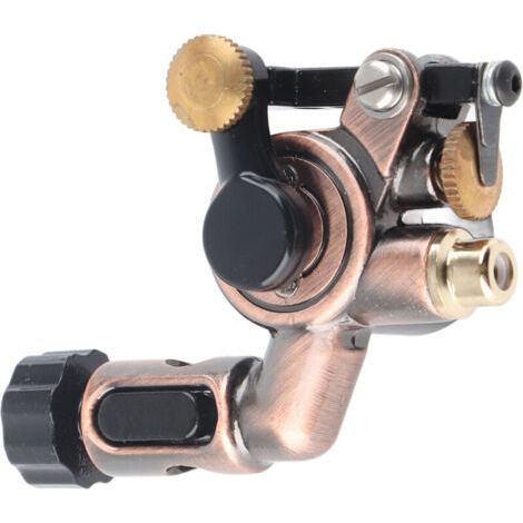 Machine Tatouage Rotative 8V 9000 RPM Alliage Cuivre, Interface RCA pour Liner et Shader, Bronze Rouge (1/5)