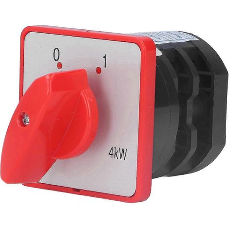 Commutateur de sélection 2 positions, 2 sections, AC380V, combiné ignifuge PC, interrupteur de transfert robuste (1/5)