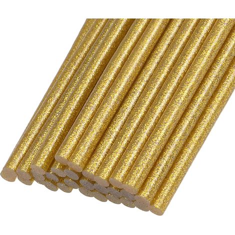 Bâtons Mini Adhésif 0,27" x 4" Paillettes Doré 30 Pcs (1/5)