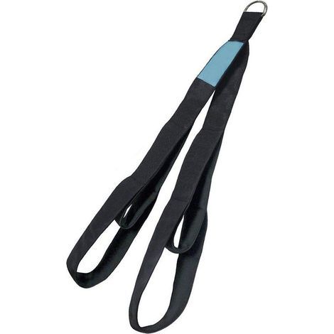 Attache de câble de corde triceps, deux longueurs intégrées, sangles d'extension à tirer vers le bas pour l'entraînement de gymnastique à domicile (1/5)