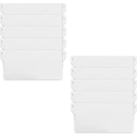 Kit de réparation de lest pour store vertical, 10 pièces, fond blanc, lamelles de 12,7 cm pour décoration de la maison (1/5)