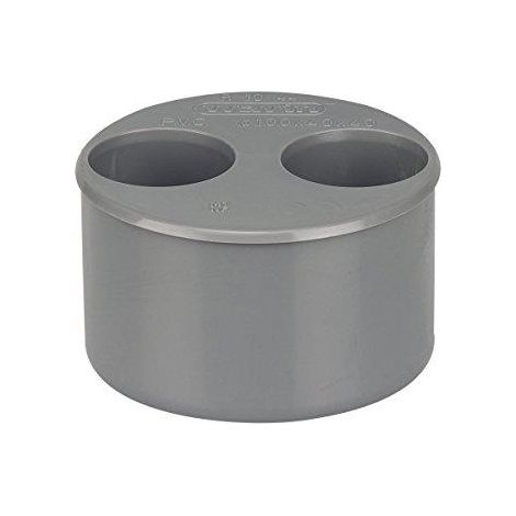 Wavin Tampon di riduzione doppia Maschio-Femmina grigio PVC-U