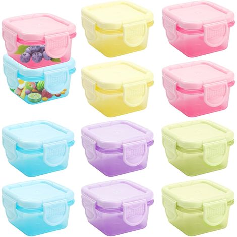 10 barattoli da 60 ml, piccoli contenitori per alimenti con coperchio (1/5)