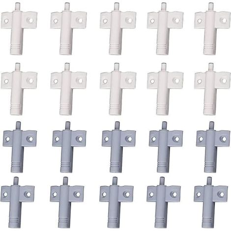 20 amortisseurs de porte de cuisine, amortisseurs de placard, amortisseurs de tiroir, amortisseurs doux et silencieux, blanc et gris (1/5)