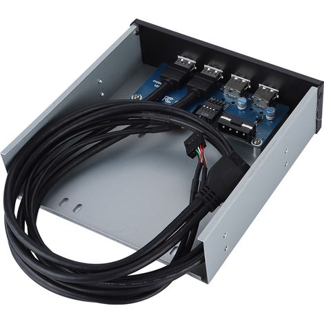 5,25-Zoll-Metallgehäuse für optische Laufwerke (19-polig/9-polig auf 4 USB 3.0/USB 2.0) (1/5)