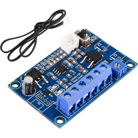 12V/24V Lüfter-PWM-Motor-Drehzahlregler, temperatureinstellbares Lüftersteuerungsmodul, mehrfarbig (1/5)