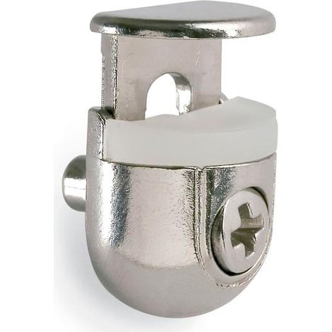 Sachet de 25 unités Support d'étagère en verre 5 mm avec fixation-Angelo (1/3)