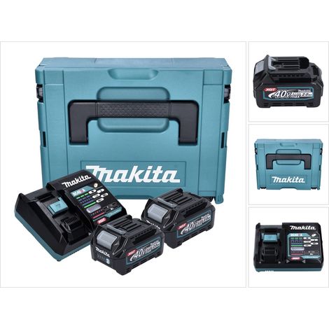 Makita - Set Ladegerät und 2x Akku 40 V XGT 2,0 Ah 191V07-0 (1/5)