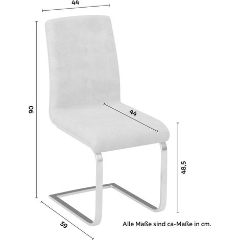 Mömax Schwingstuhl Nubia Creme Bouclé Gepolstert (1/5)