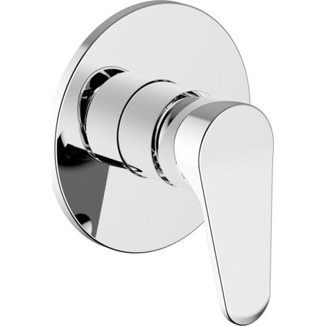 TEOREMA RUBINETTERIA Serie T-Line Miscelatore Monocomando Completo Incasso Doccia Cromo