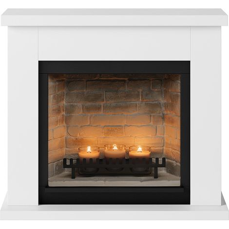 Camino da Arredo a Candele TAGU ZenFlame Frode Bianco (1/4)