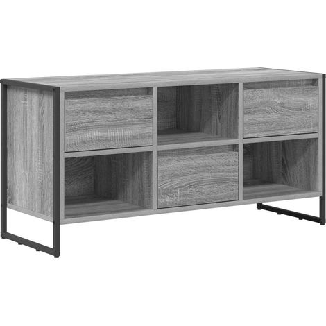 TV Cabinet Grey Sonoma 100 x 36 x 49.5 cm Engineered Wood vidaXL