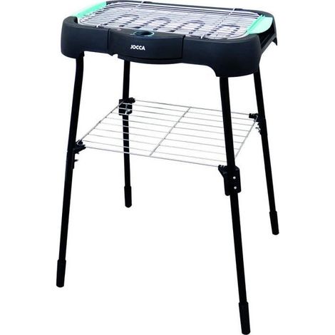 Jocca 2379 Barbecue elettrico nero superficie 41x24,5 cm (1/5)