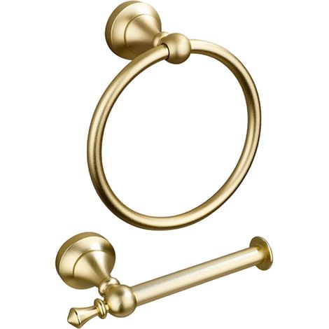 Ensemble de 2 accessoires salle bain, anneau porte-serviettes et (1/5)