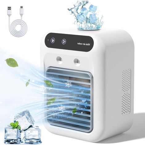 Aire acondicionado portátil sin conductos con depósito de agua para dormitorio u oficina - KZQ (1/4)