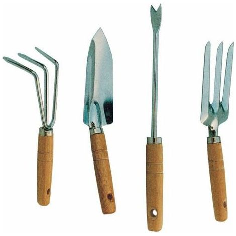 SET 4 ATTREZZINI DA GIARDINO M/LEGNO IMP19660 GLI SPECIALISTI DEL VERDE CF 6