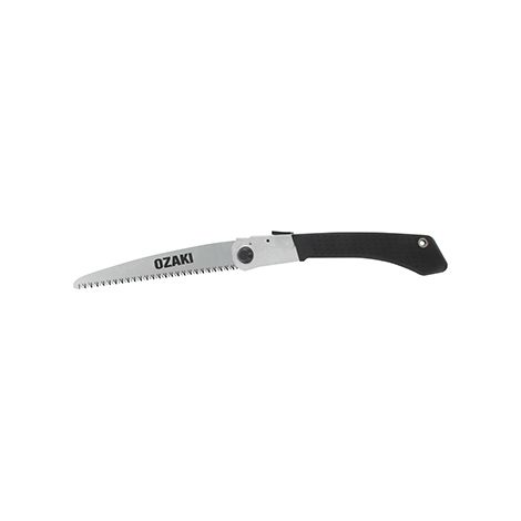 Seghetto arboricolo pieghevole Ozaki con lama da 210 mm e manico soft grip.