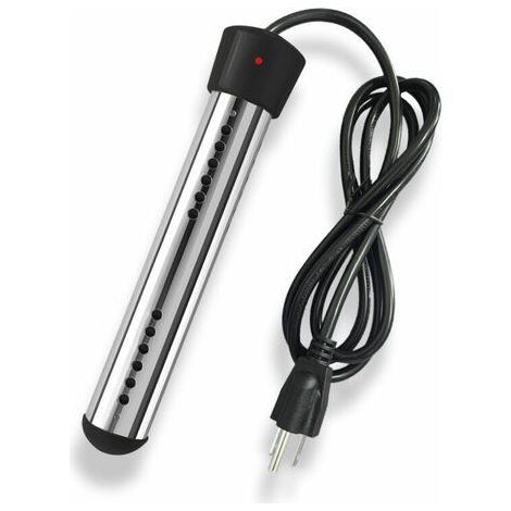 LaBlanc – 2500 W elektrischer Warmwasserbereiter mit Tauchspannung, Schwimmbad-Warmwasserbereiter, tragbarer Warmwasserbereiter, geeignet für Teiche, Eimer, Schwarz