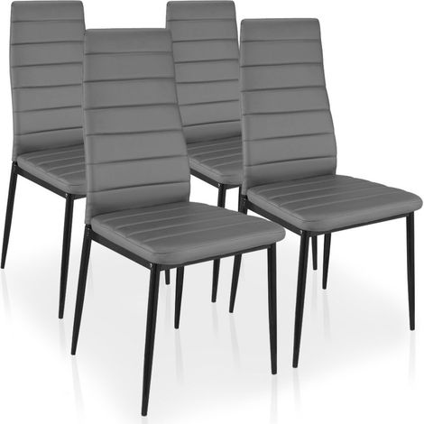 Lot de 4 chaises Stratus Gris