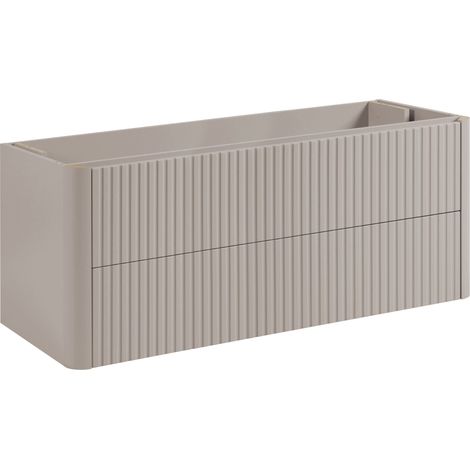 Meuble sous-vasque suspendu LINEA cachemire 120 cm (1/5)