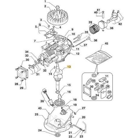 ALBERO MOTORE ORIGINALE STIGA - 118551447/0