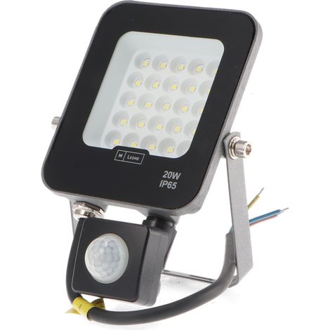 IluminaShop - Foco Proyector LED Mini On Plus 20W con Sensor de Movimiento IP65  Blanco Frio 6000K (1/2)