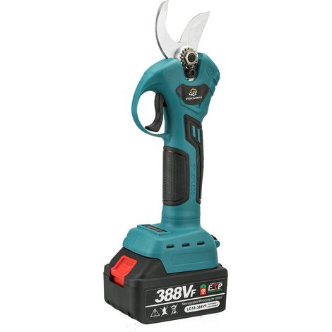 Podadora electrica sin cable 1 bateria 388VF 30mm max. Tijeras podadoras VIOLEWORKS para cortar ramas