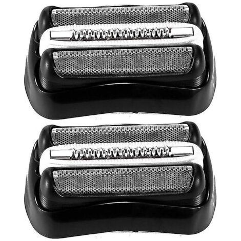 Pack of 2 replacement parts for Braun Series 3 32b shaver, foil and replacement knives (1/4)