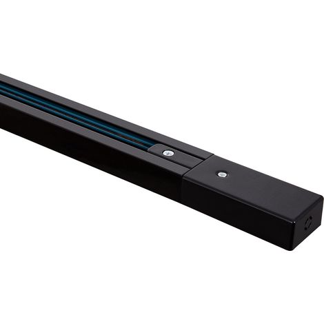 Carril Monofásico Aluminio para Focos LED 1 Metro Negro