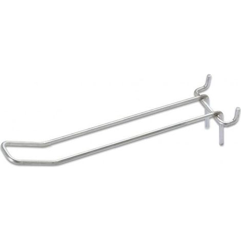 GANCI PER PANNELLO FORATO cm. 20 ZINCATO