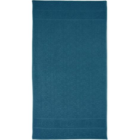Morwa Handtuch 70x140 dunkeltürkis smaragdgrüner Frottee 500 g/m2 Zwoltex
