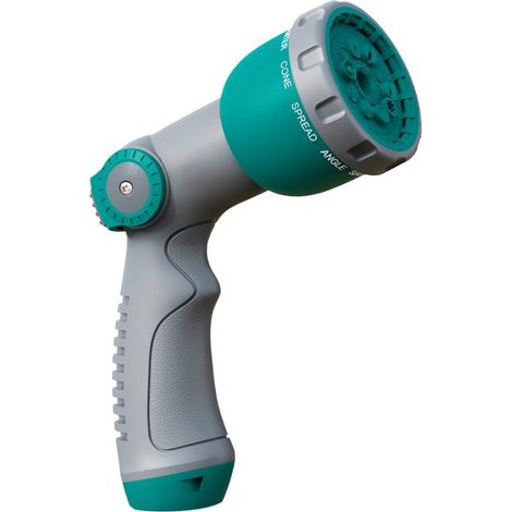 Pistolet d'arrosage haute pression à 10 modes réglables, contrôlé par le pouce, bleu (1/5)