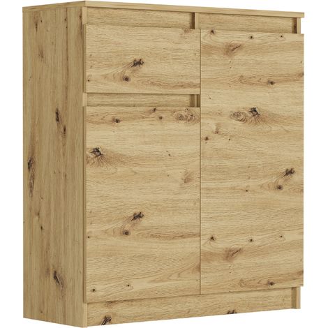 Kommode mit Schublade und Schrank, Artisan, 80 x 40 x 98 cm - Modern S-1 (1/5)