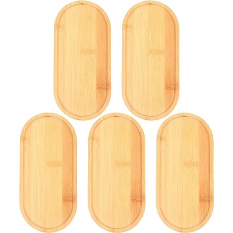 Stück ovale Holz Untersetzer für Pflanztöpfe aus Ton und