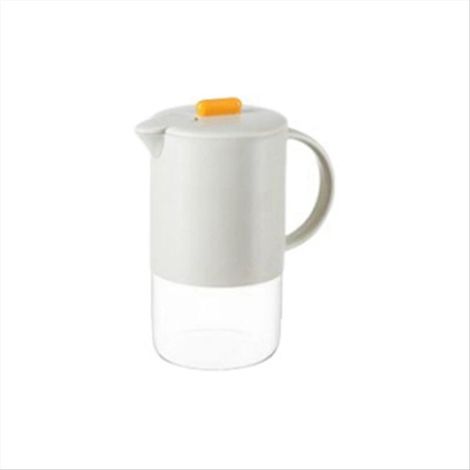 Glaswasserkaraffe mit Deckel, Küchenkaffeemaschine, 1500 ml, grau (1/5)