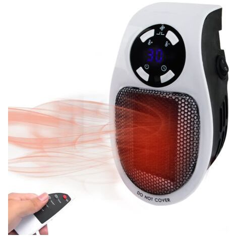 Mini-Elektroheizung, 350-W-Miniheizung, 350-W-Elektroheizung, Thermostatsystem, LED-Anzeige, Überhitzungsschutz (1/5)