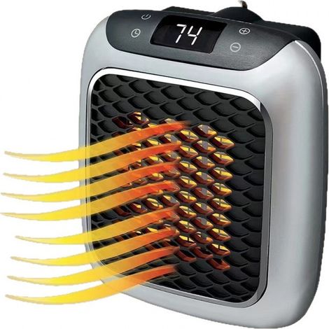 Chauffage soufflant intelligent en céramique 800 W, chauffage électrique avec prise murale, mini chauffage soufflant, convient aux chambres, bureaux et salons. (1/5)