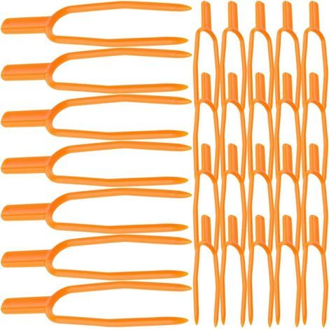CCYKXA Pack of 100 Plastic Plant Clips for Climbing Plants, Reusable Clamps for Strawberry and Watermelon Stems, Gardening Supports for Tightening and Vegetable Gardens